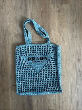 Prada Crochet Tote Bag